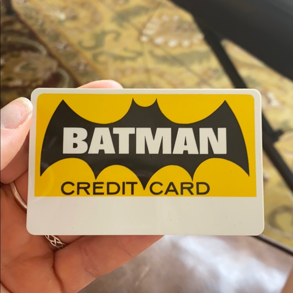 1966 vintage collectible batman credit card